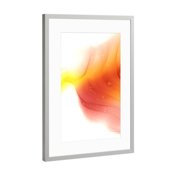 Poster mit Rahmen Silber "Warm Day" artboxONE - Abstrakt