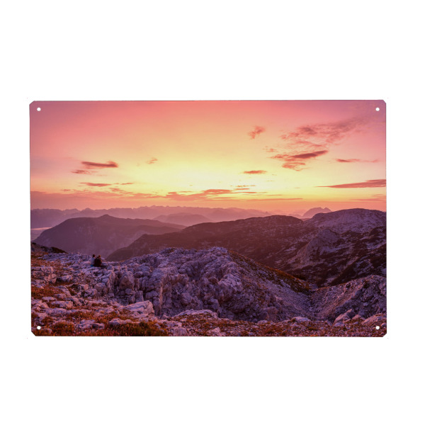 Metall Poster "Guten Morgen Welt" artboxONE - Natur