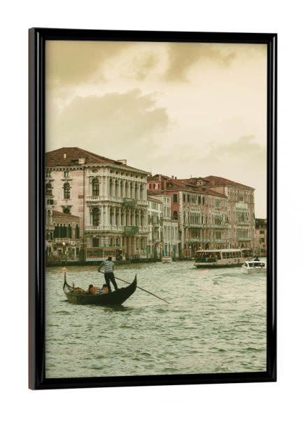 Poster mit schwarzem Rahmen "Venice Gondolier" artboxONE - Städte,Reise,Städte / Venedig