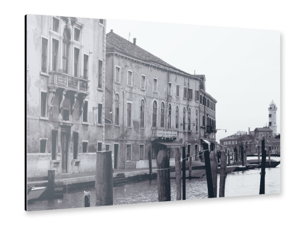 Alu-Dibond "Murano Black and White" 30x20 cm artboxONE