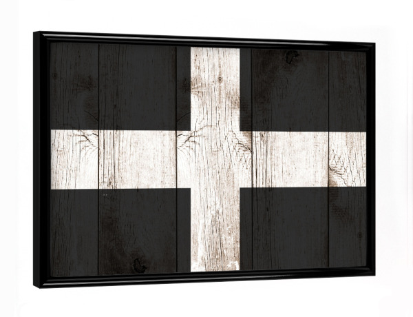 Poster mit schwarzem Rahmen "Cornwall Flag" artboxONE - Reise,Abstrakt,Reise / Länder
