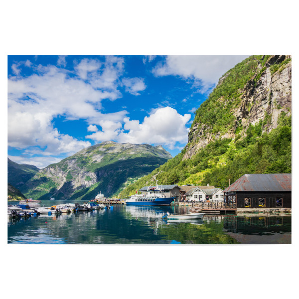 Poster 30x20 cm "Geiranger in Norwegen" artboxONE - Natur,Reise,Architektur,Reise / Länder