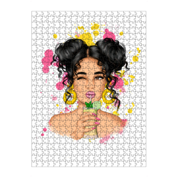 Puzzle Ravensburger "Brunette Girl | Beautiful Woman" artboxONE - Menschen,Liebe,Fashion,Für Mama