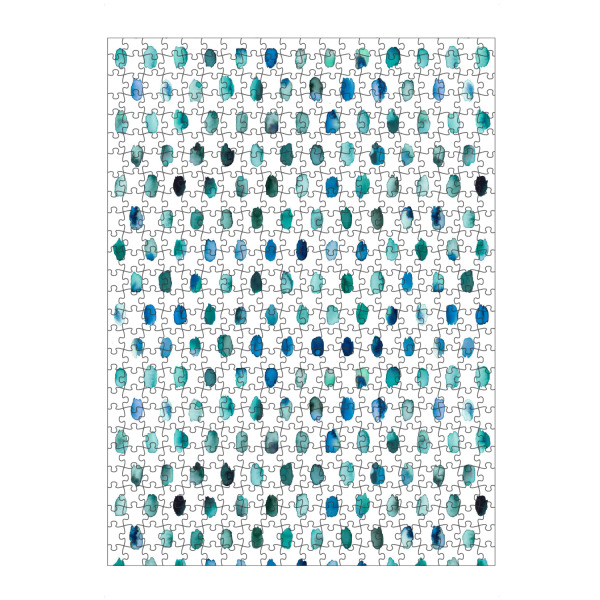 artboxONE Puzzle "Watercolor Dots Palette Blue" artboxONE - Abstrakt,Geometrie