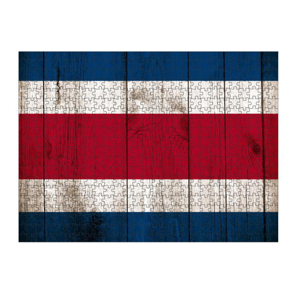 Puzzle Ravensburger "Vintage Flag of Costa Rica" artboxONE - Reise,Reise / Länder