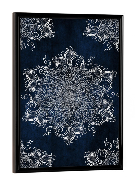 Poster mit schwarzem Rahmen "Mandala Multiple artic" artboxONE - Abstrakt