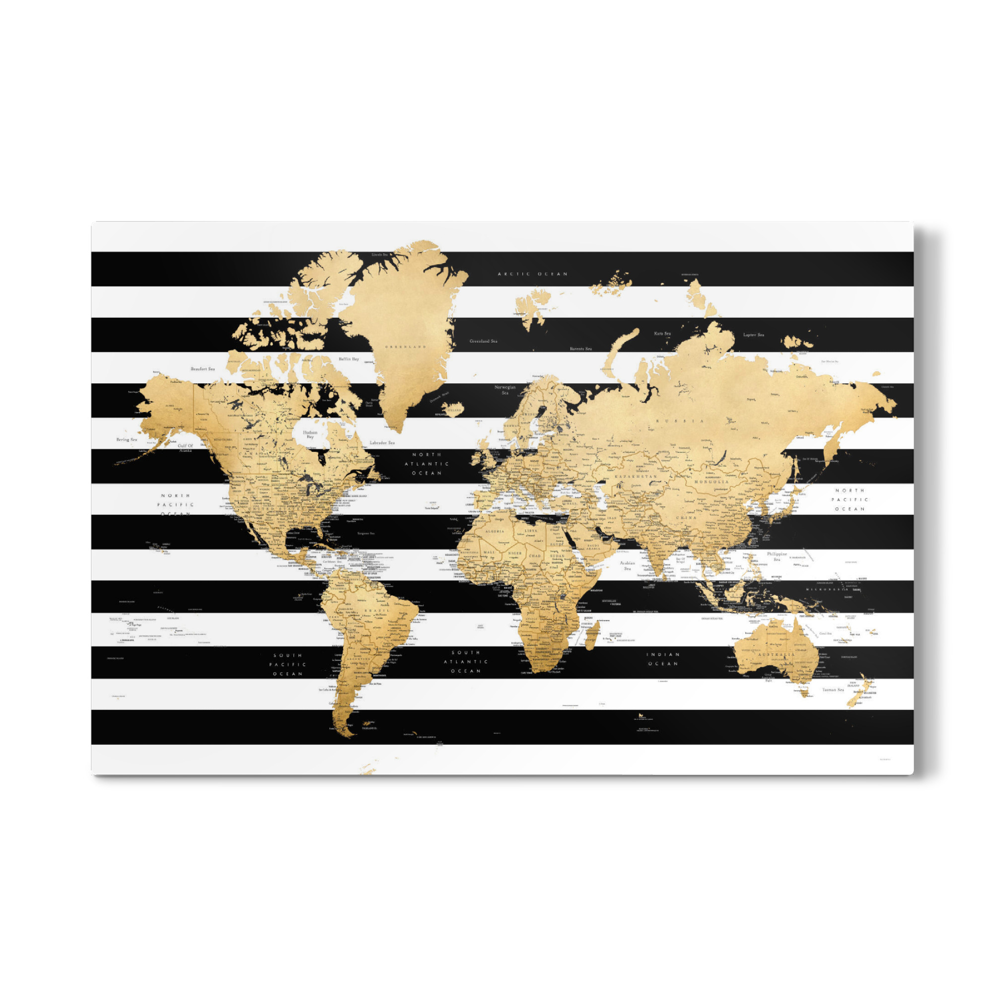 Galerie-Print "Detailed world map, Harper" 75x50 cm artboxONE