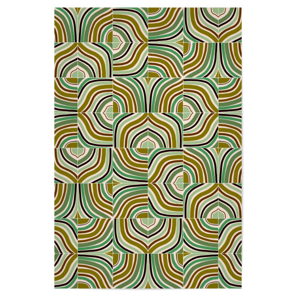 Poster "Jade Rainbow Mixed Tiles" artboxONE - Abstrakt,Geometrie - Tiles,Pattern,Jade green,Abstract,Abstrakt,Formen,Geometrie,Geometry