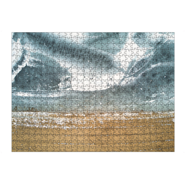 Puzzle Ravensburger "Strandeis" artboxONE - Städte,Städte / Hamburg,Natur