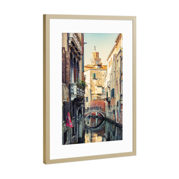 Poster mit Rahmen Gold "Architecture of Venice" artboxONE - Städte,Reise,Architektur,Städte / Venedig,Reise / Länder