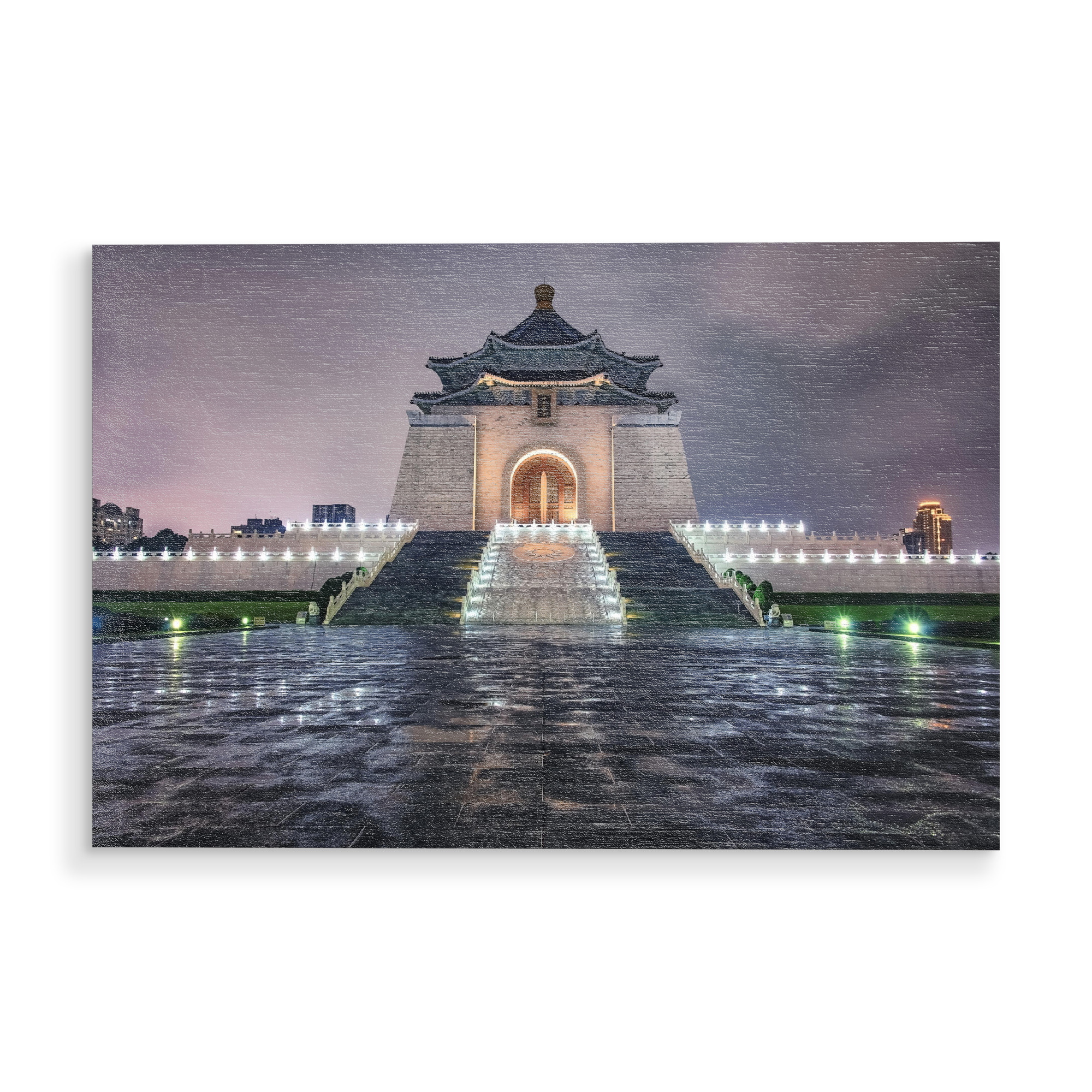Holzbild "Chiang Kai-Shek" artboxONE - Städte,Reise,Architektur,Reise / Asien,Städte / Weitere