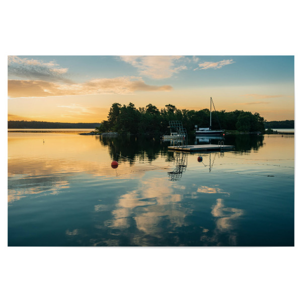Poster "Schäreninsel am Abend" artboxONE - Natur,Reise,Reise / Strand und Meer,Reise / Länder