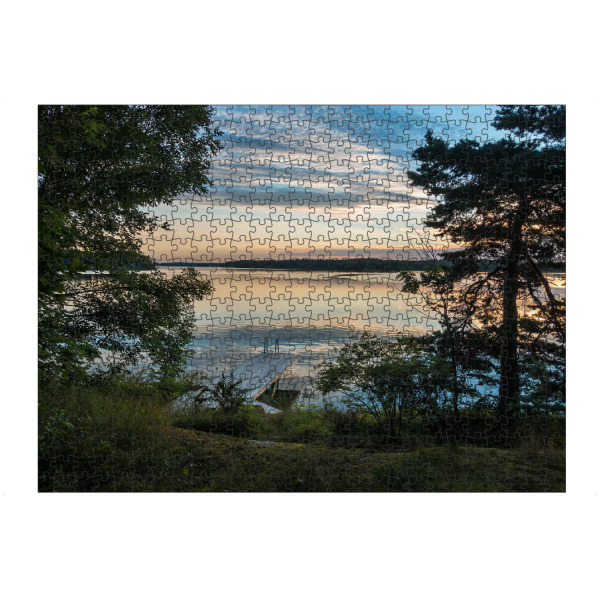 artboxONE Puzzle "Steg und Bäume" artboxONE - Natur,Reise,Reise / Strand und Meer,Reise / Länder