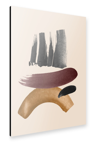 Alu-Dibond "Brush Ink" 30x20 cm artboxONE