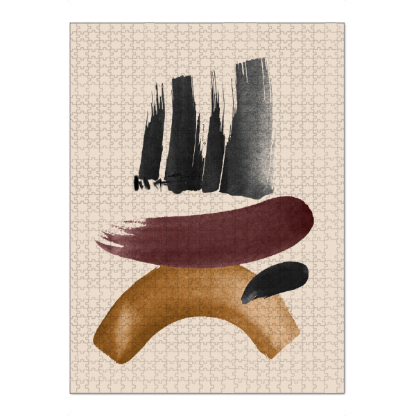 Puzzle Ravensburger "Brush Ink" artboxONE - Abstrakt - Brush,Ink,Colors,Abstract,Abstrakt,Bunt,Colorful - Bild brush