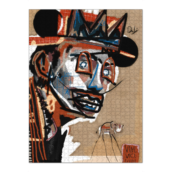 Puzzle Ravensburger "Surrealist Cubism" artboxONE - Abstrakt,Menschen,Männer - Cubism,Surrealist,Face,Painting,Abstract,Abstrakt,Bunt,Colorful