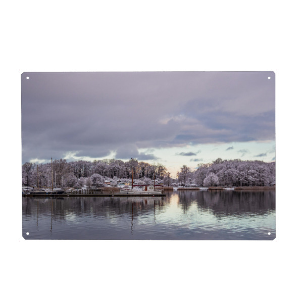 Holzbild "Gehlsdorf im Winter" artboxONE - Natur,Reise,Städte / Weitere