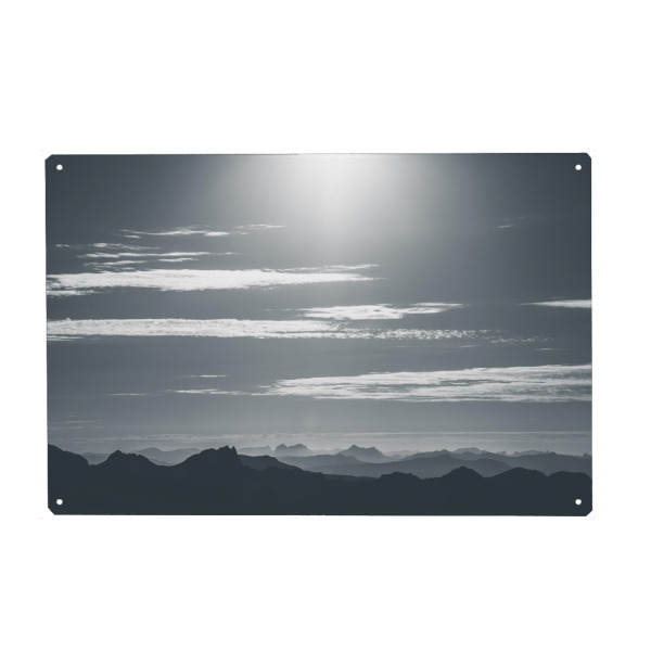 Metall Poster "Enjoying the View" artboxONE - Natur