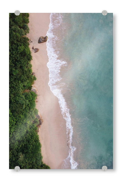 Acrylglasbild "Beachsite" artboxONE - Natur,Reise,Reise / Strand und Meer - Strand,Waves,Wellen,Water,Wasser,Beach,Sea,Meer,Natur,Nature,Reise,Travel