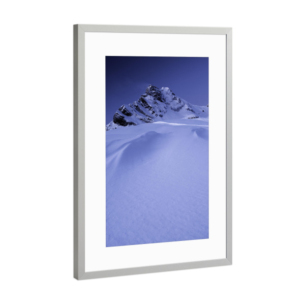Poster mit Rahmen Silber "Ortstock at dawn" artboxONE - Natur