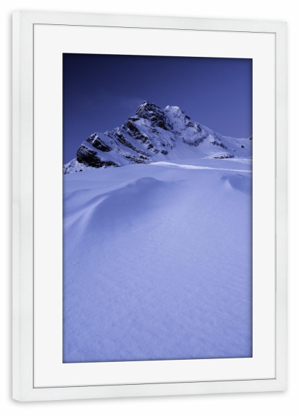 Poster mit Rahmen weiß "Ortstock at dawn" artboxONE - Natur