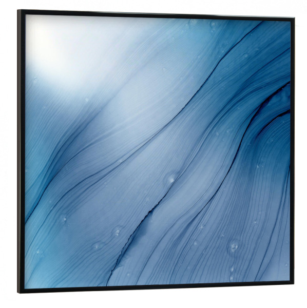 Poster mit schwarzem Rahmen 30x30 cm "Cold Feeling - waves" artboxONE - Abstrakt