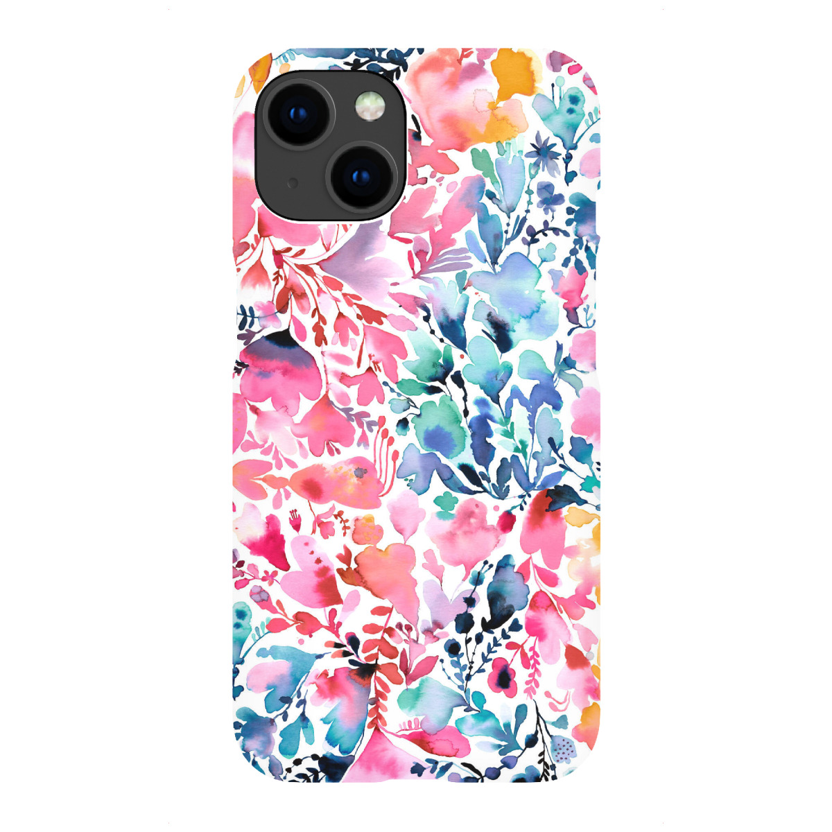 "Magic Watercolor Flowers Colorful"für iPhone - Premium-Case Handyhülle artboxONE