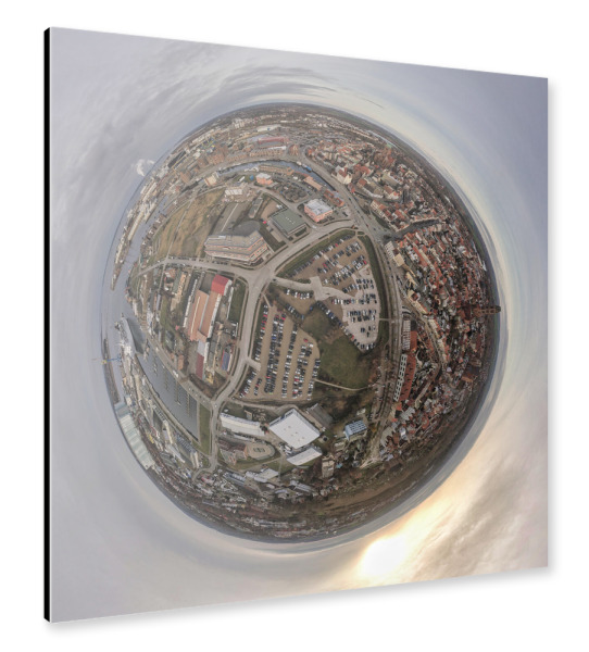 Alu-Dibond "Wismar - Hafen" 30x30 cm artboxONE