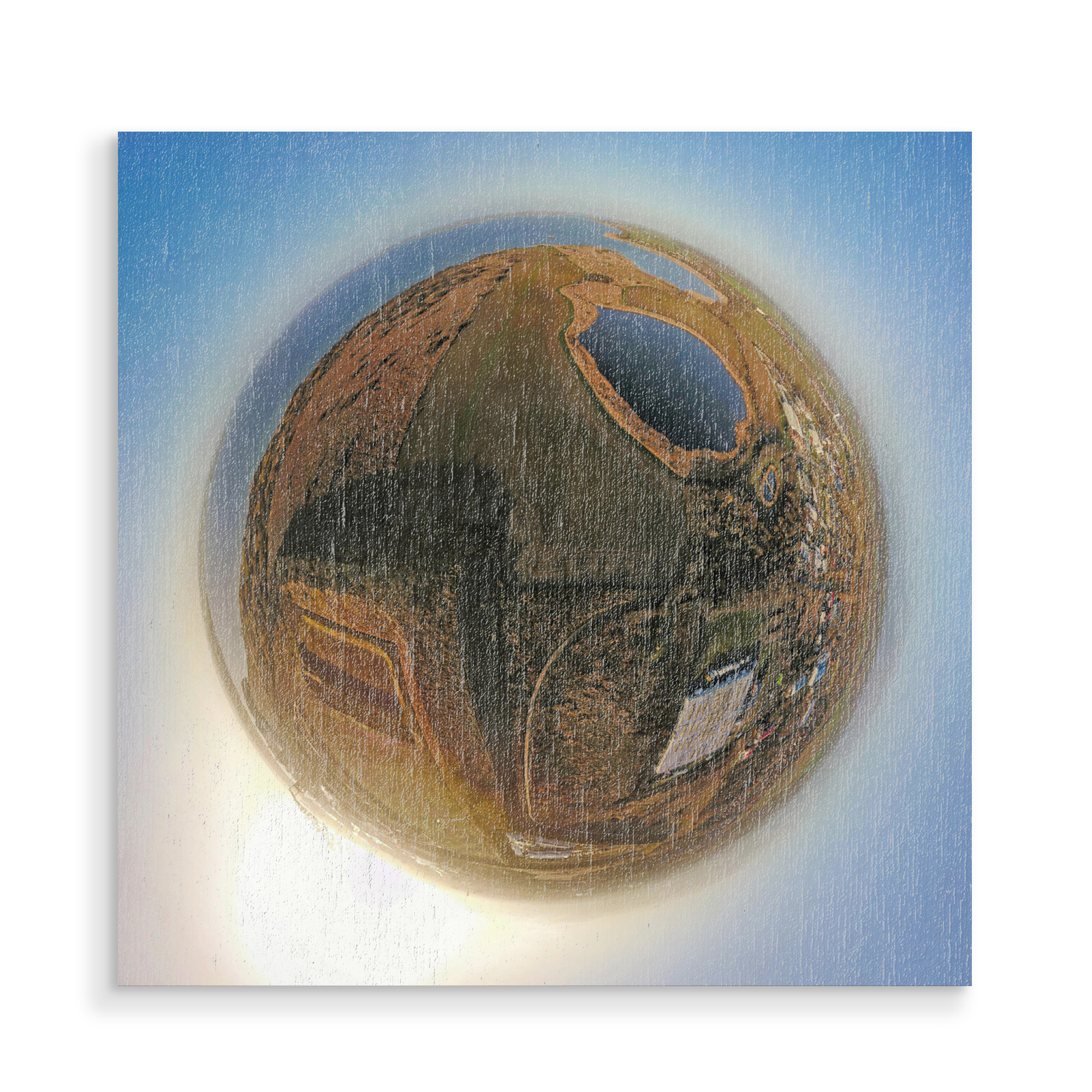 Holzbild "Wismar - Fauler See" artboxONE - Städte,Natur,Reise,Reise / Strand und Meer