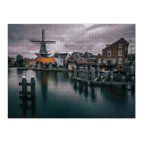 Puzzle Ravensburger "De Adriaan" artboxONE - Städte,Architektur