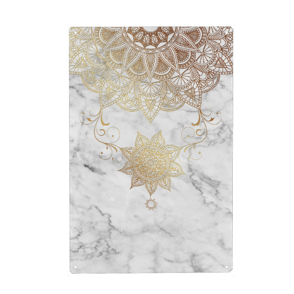 Holzbild "Mandala Golden drop" artboxONE - Abstrakt,Geometrie