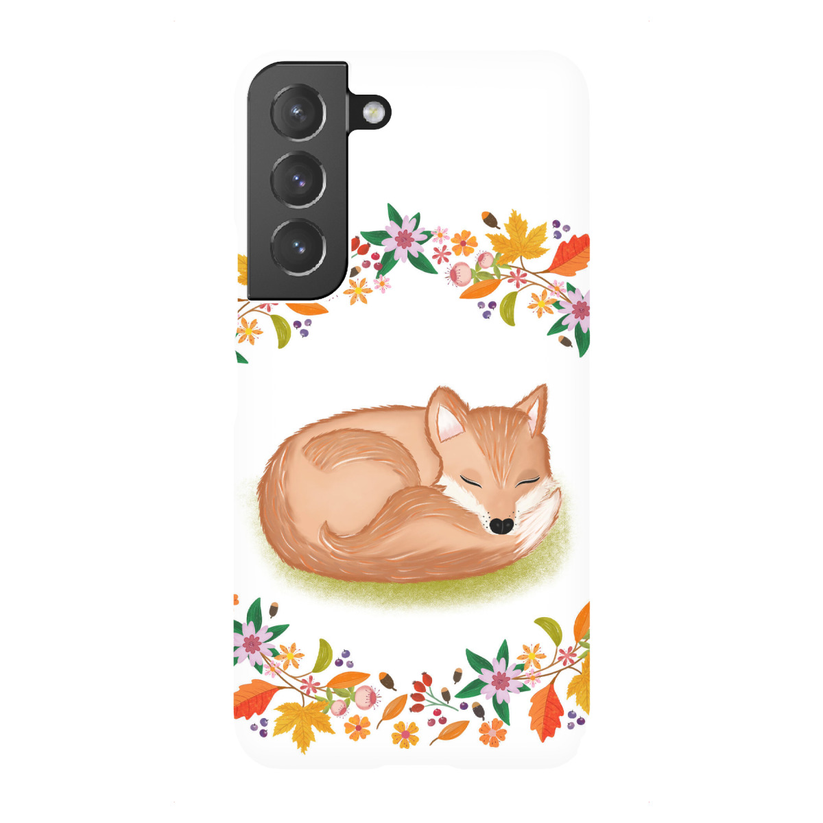 "Fuchs mit Herbstkranz"für Samsung Galaxy - Premium-Case Handyhülle artboxONE