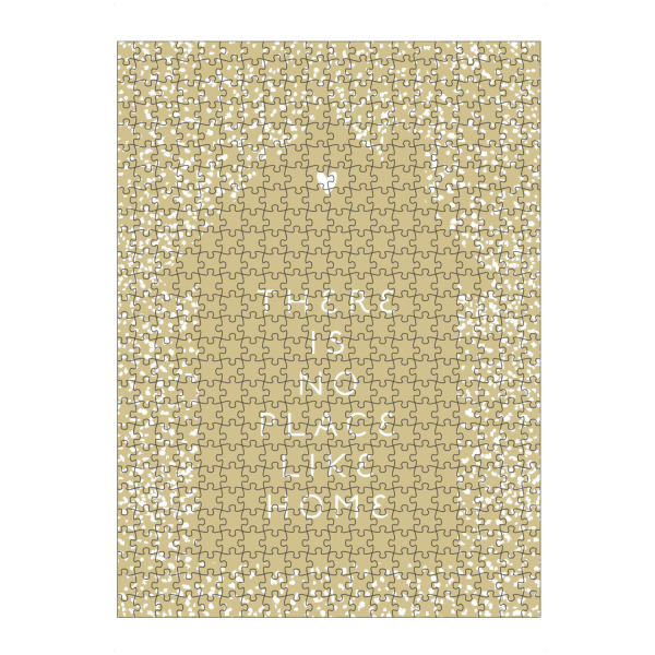 Puzzle Ravensburger "No place like home Haus+Herz" artboxONE - Typografie,Liebe,Für Mama,Lustig