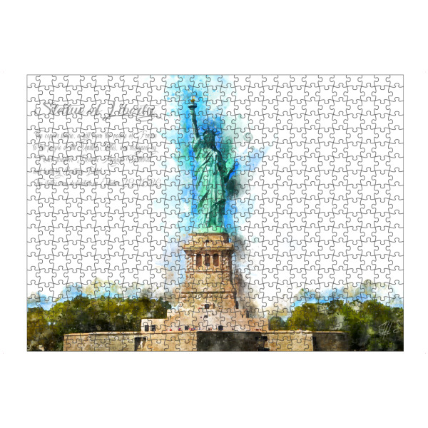 artboxONE Puzzle "Freiheitsstatue USA Aquarell" artboxONE - Städte / New York,Architektur