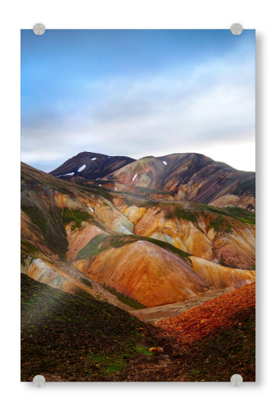 Acrylglasbild "Bunte Berge in Island" artboxONE - Natur,Reise,Reise / Länder
