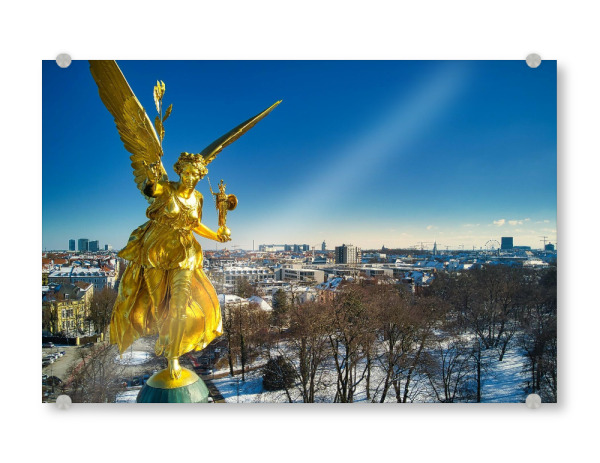 Acrylglasbild "Münchner Friedensengel" artboxONE - Städte / München,Architektur