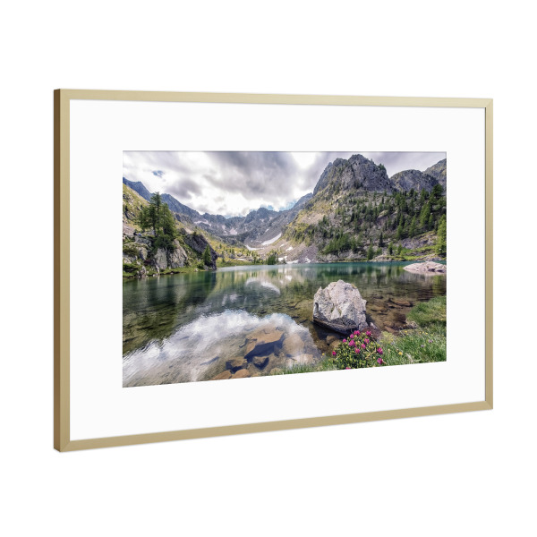 Poster mit Rahmen Gold "Trecolpas" artboxONE - Natur,Reise,Reise / Länder