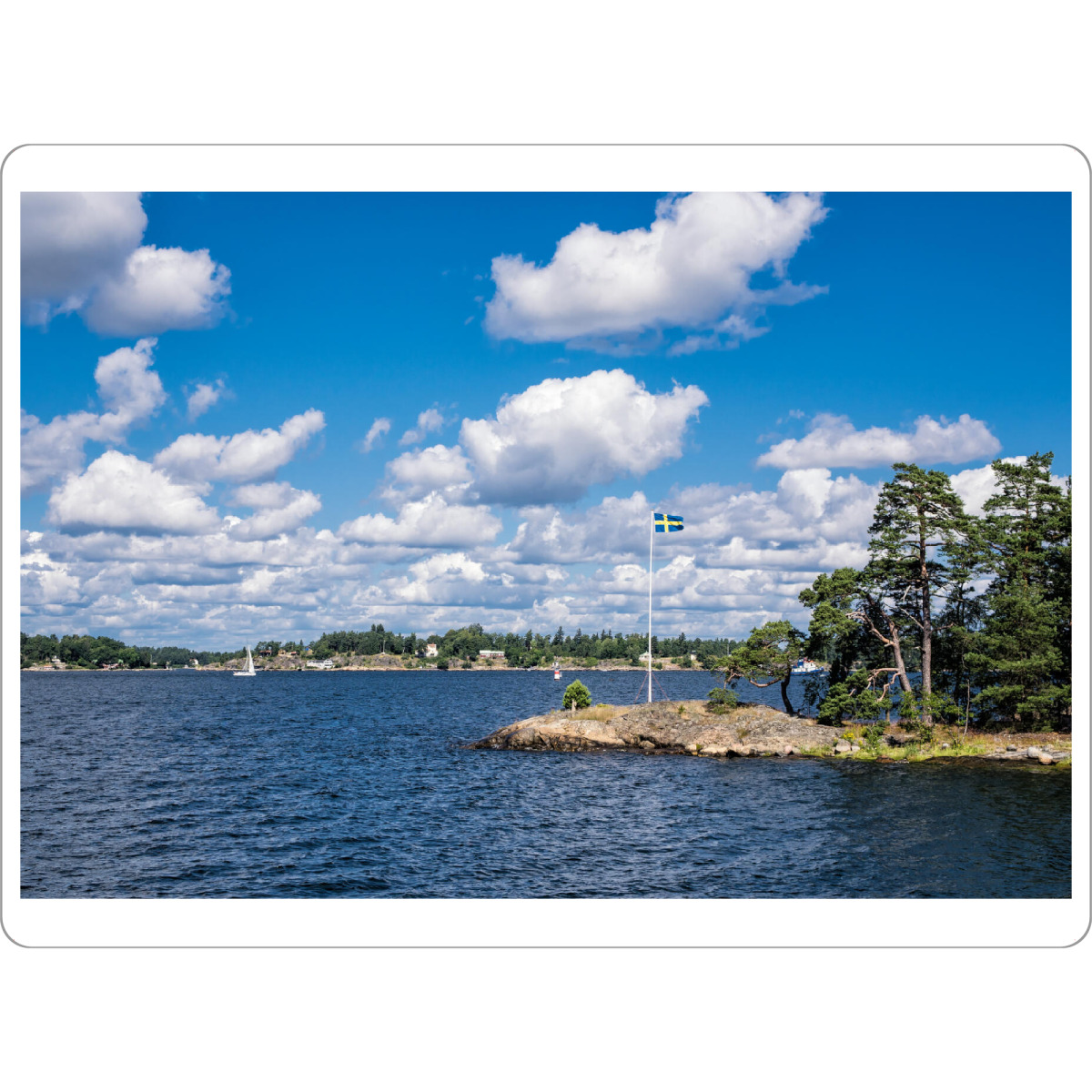 Tischset "Fahne im Schärengarten" artboxONE - Natur,Reise,Reise / Strand und Meer,Reise / Länder