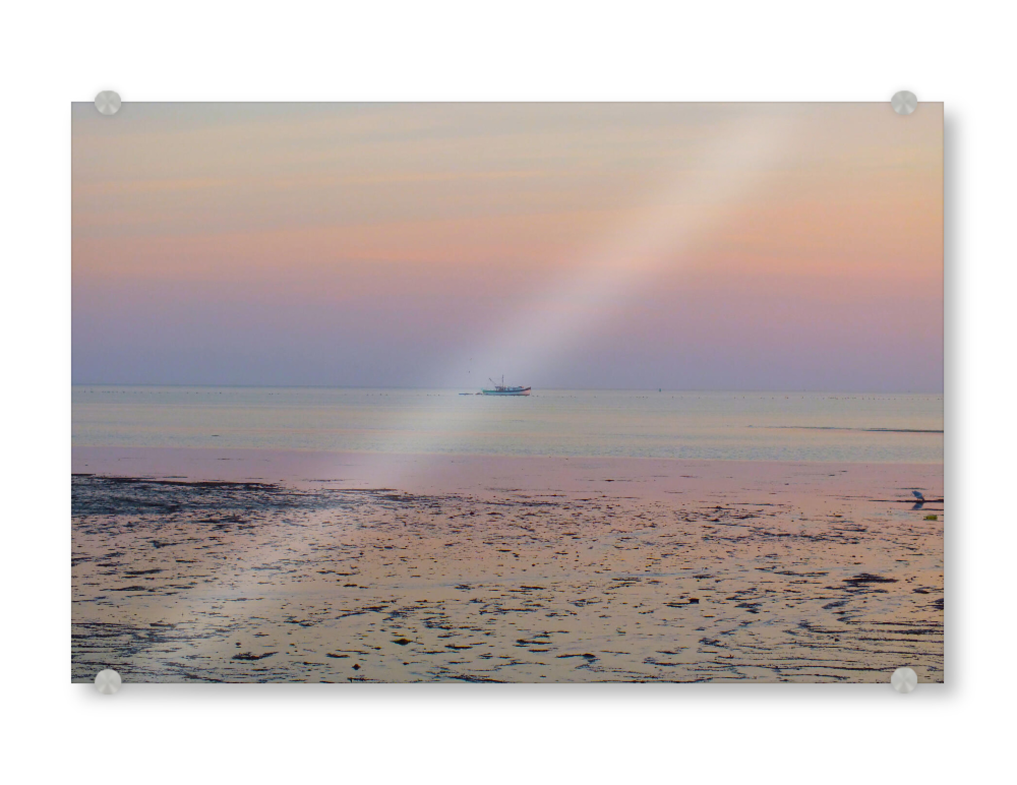 Acrylglasbild "Fisherboat at Sunrise" artboxONE - Natur,Reise,Reise / Strand und Meer