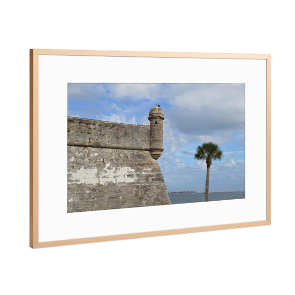 Poster mit Rahmen Kupfer "Castillo San Marco, St Augustine" artboxONE - Reise,Architektur,Reise / Länder