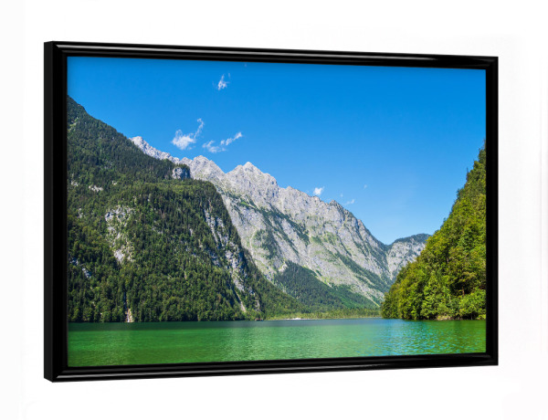Poster mit schwarzem Rahmen "Königssee in Bayern" artboxONE - Natur,Reise