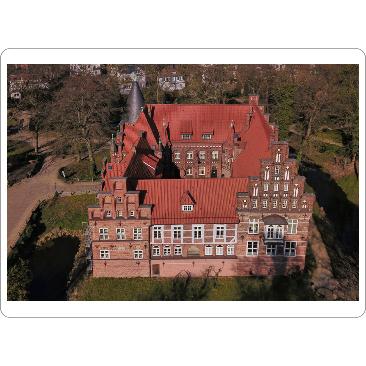 Tischset "Bergedorfer Schloss in Hamburg" artboxONE - Städte,Städte / Hamburg,Reise,Architektur,Reise / Länder