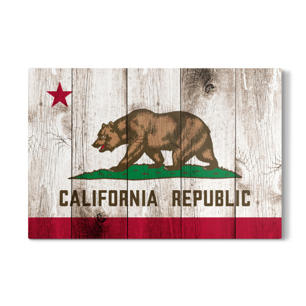Galerie-Print "California Vintage Flag" 30x20 cm artboxONE