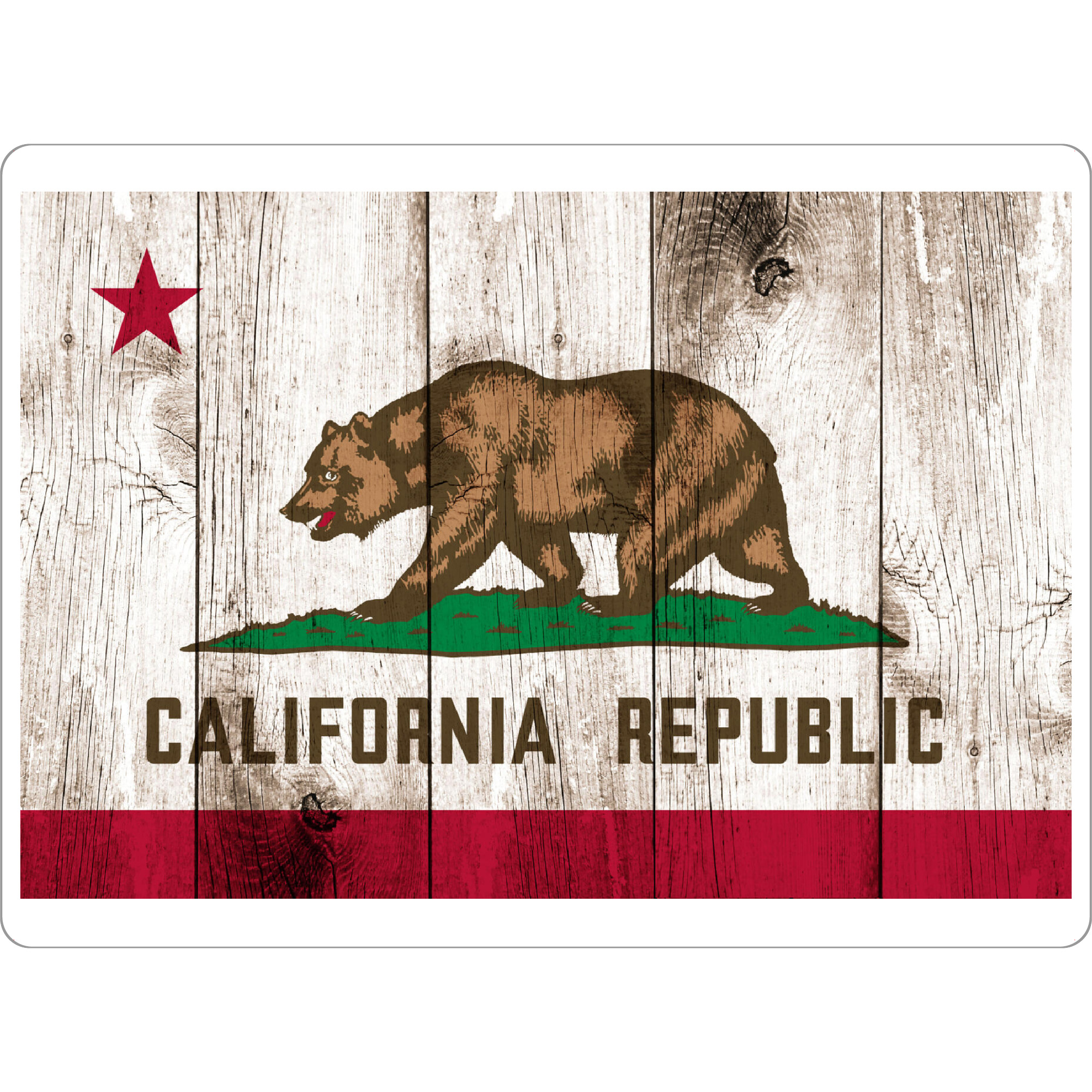 Tischset "California Vintage Flag" artboxONE - Abstrakt,Reise / Länder