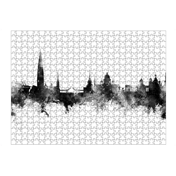 artboxONE Puzzle "St Petersburg Skyline Black" artboxONE - Städte,Schwarzweiß