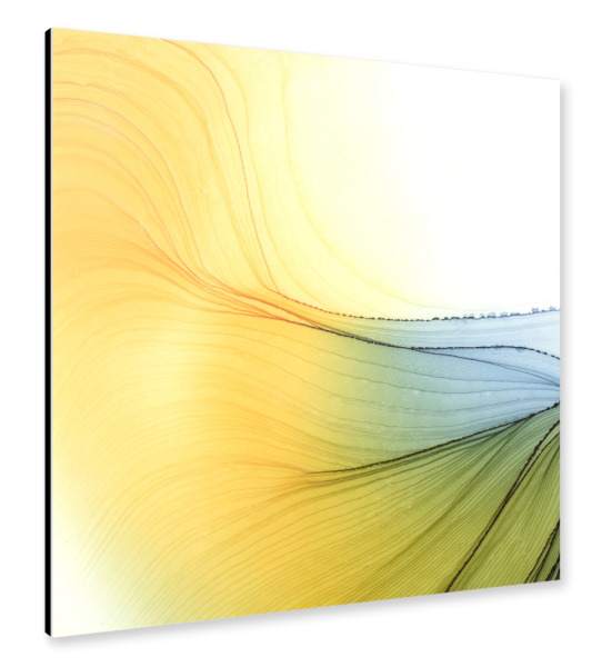 Alu-Dibond "Warm then Cold - Waves" 30x30 cm artboxONE