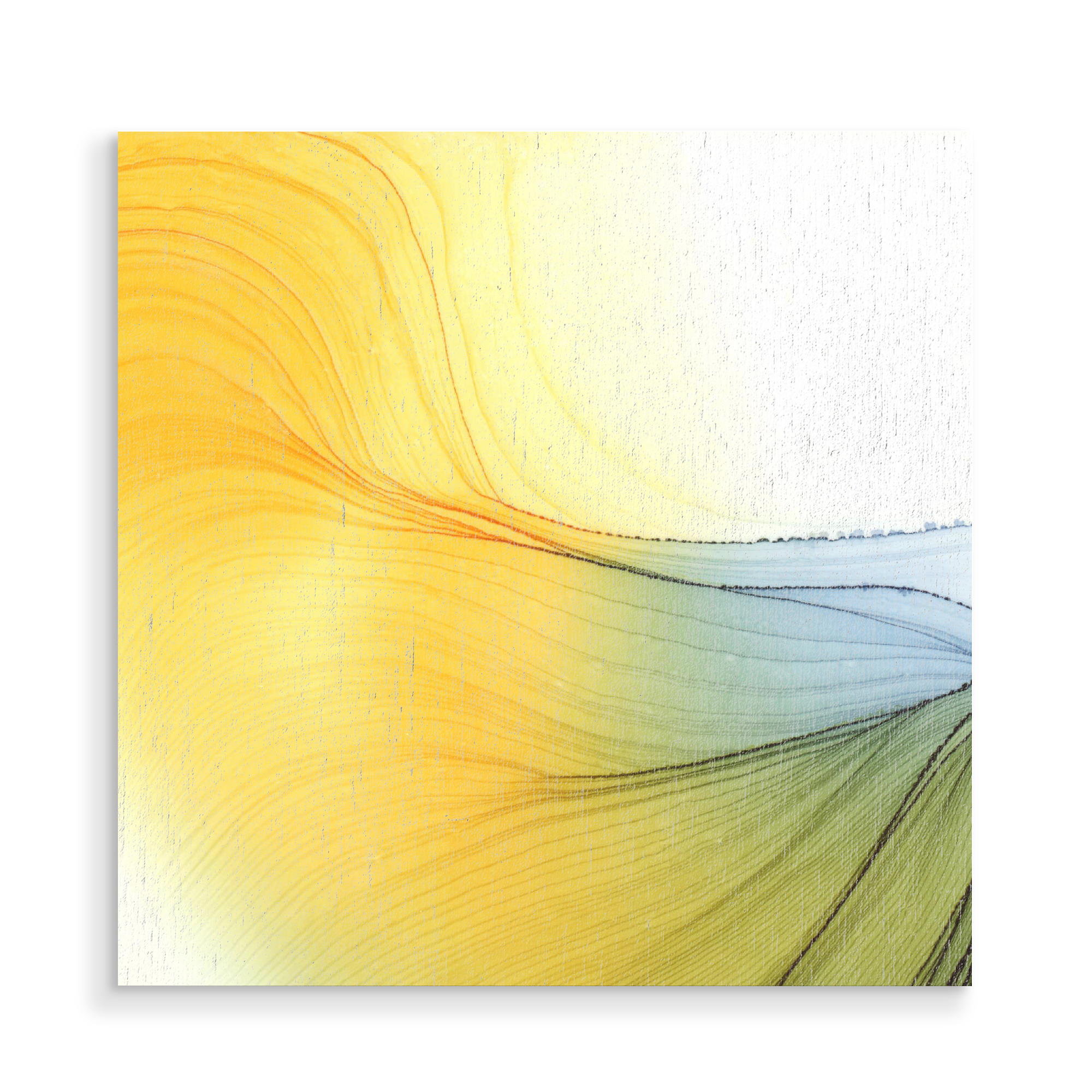 Holzbild "Warm then Cold - Waves" artboxONE - Abstrakt