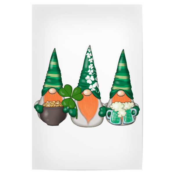 Poster 30x20 cm "March Gnomes St.Patricks Day" artboxONE - Typografie,Essen & Trinken,Für Mama,Festivals,Lustig