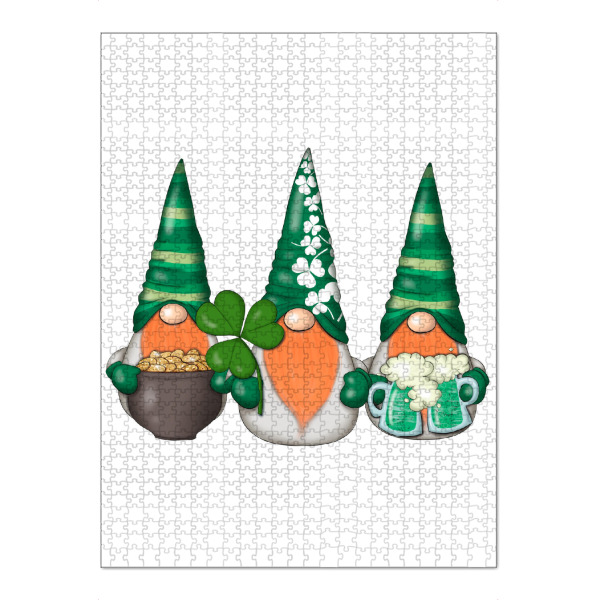 Puzzle Ravensburger "March Gnomes St.Patricks Day" artboxONE - Typografie,Essen & Trinken,Für Mama,Festivals,Lustig