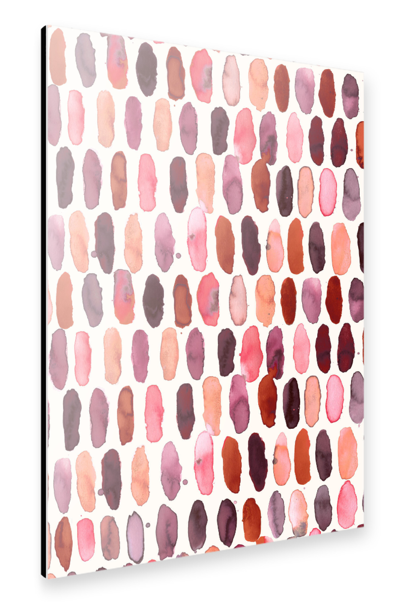 Alu-Dibond "Geometric Watercolor Dots Pink" 30x20 cm artboxONE
